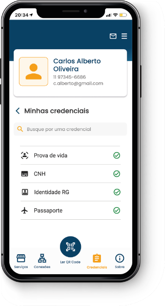 Foto de um celular